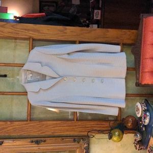 St. John 2 pc light silver grey suit. Size 10 gently worn.